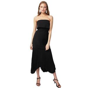 C/MEO COLLECTIVE Take Seriously Dress in Black Womens Long Maxi